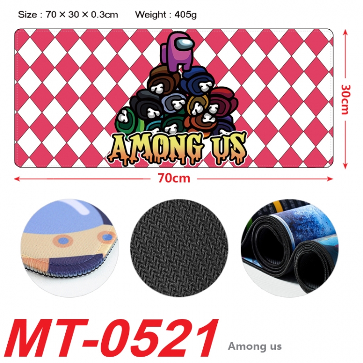 Among us Anime peripheral lock edge mouse pad 70X30cm MT-0521