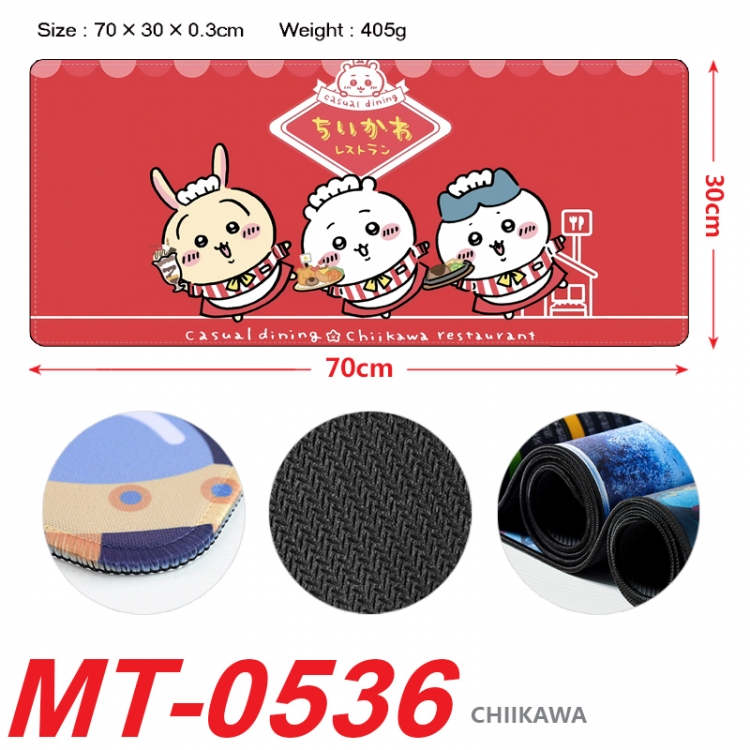 Chiikawa Anime peripheral lock edge mouse pad 70X30cm  MT-0536