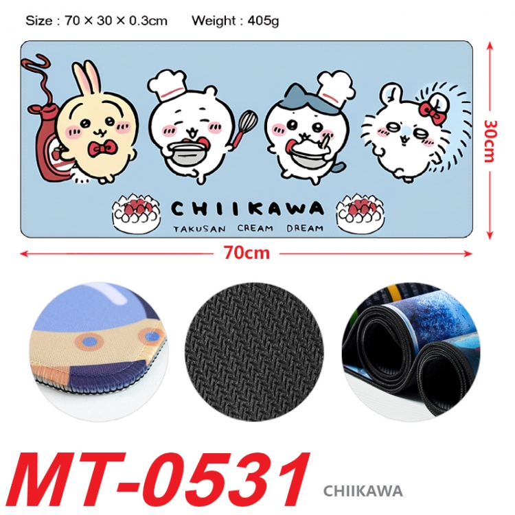 Chiikawa Anime peripheral lock edge mouse pad 70X30cm MT-0531