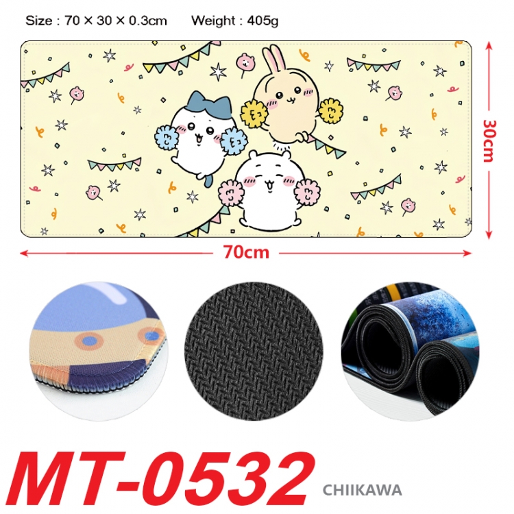 Chiikawa Anime peripheral lock edge mouse pad 70X30cm MT-0532