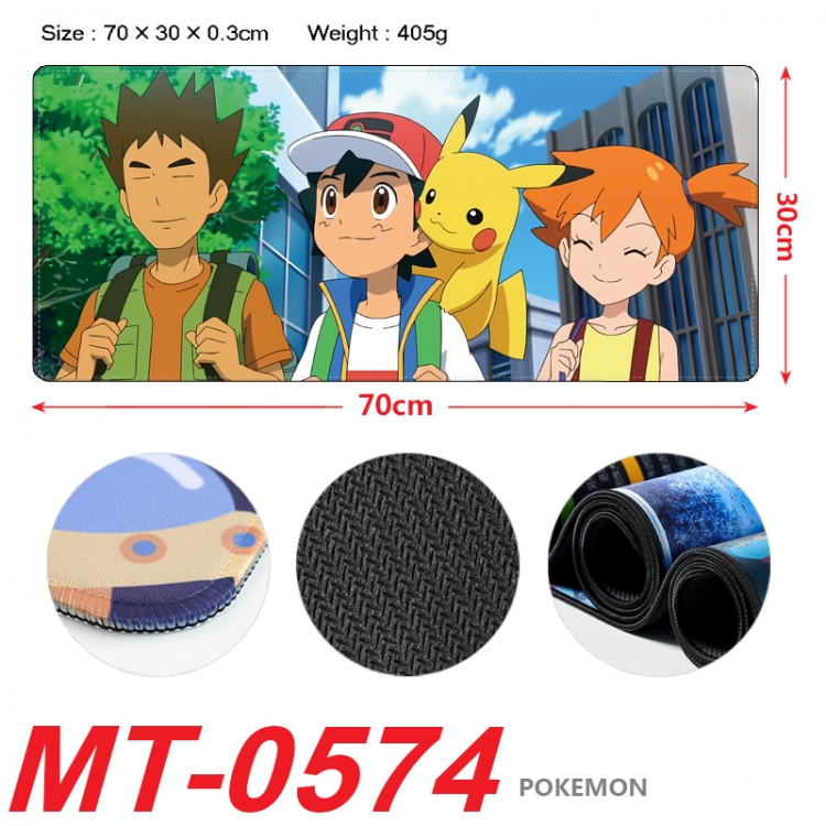 Pokemon Anime peripheral lock edge mouse pad 70X30cm  MT-0574