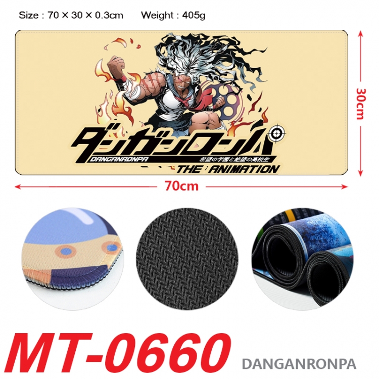 Dangan-Ronpa Anime peripheral lock edge mouse pad 70X30cm  MT-0660