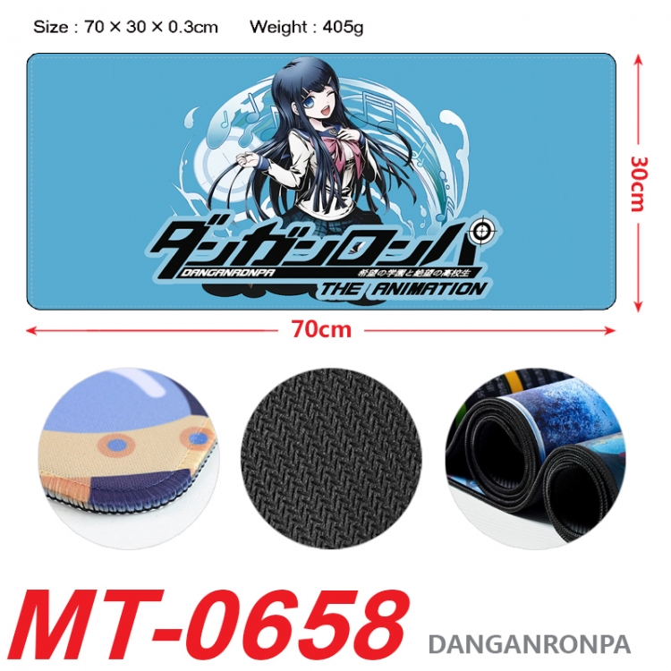 Dangan-Ronpa Anime peripheral lock edge mouse pad 70X30cm MT-0658