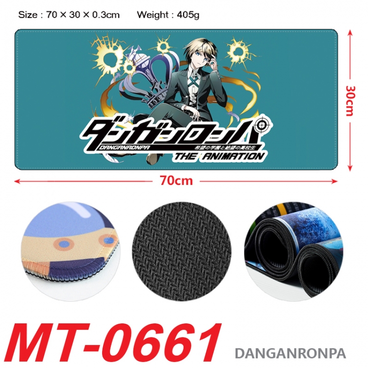 Dangan-Ronpa Anime peripheral lock edge mouse pad 70X30cm  MT-0661