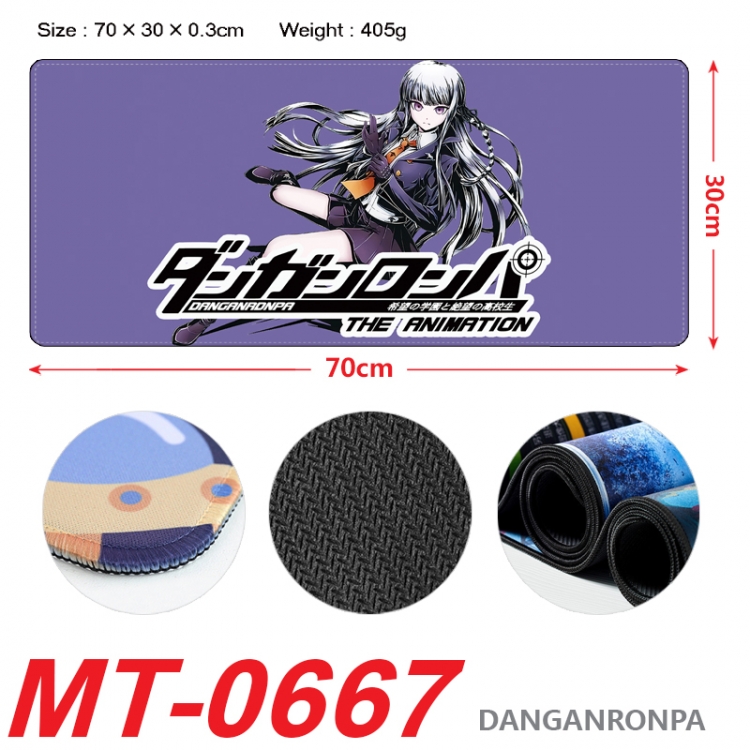 Dangan-Ronpa Anime peripheral lock edge mouse pad 70X30cm  MT-0667