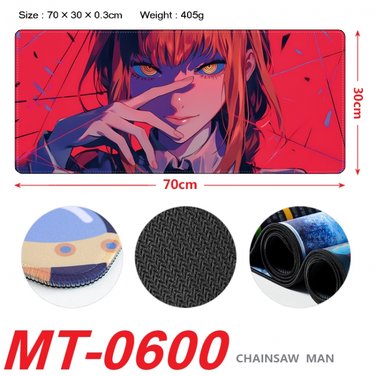 Chainsaw man Anime peripheral lock edge mouse pad 70X30cm  MT-0600