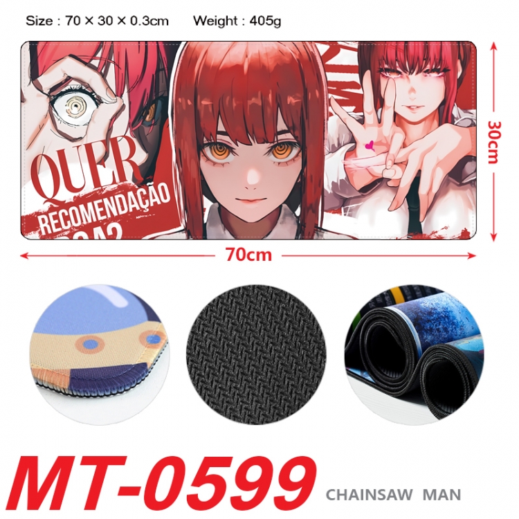 Chainsaw man Anime peripheral lock edge mouse pad 70X30cm MT-0599