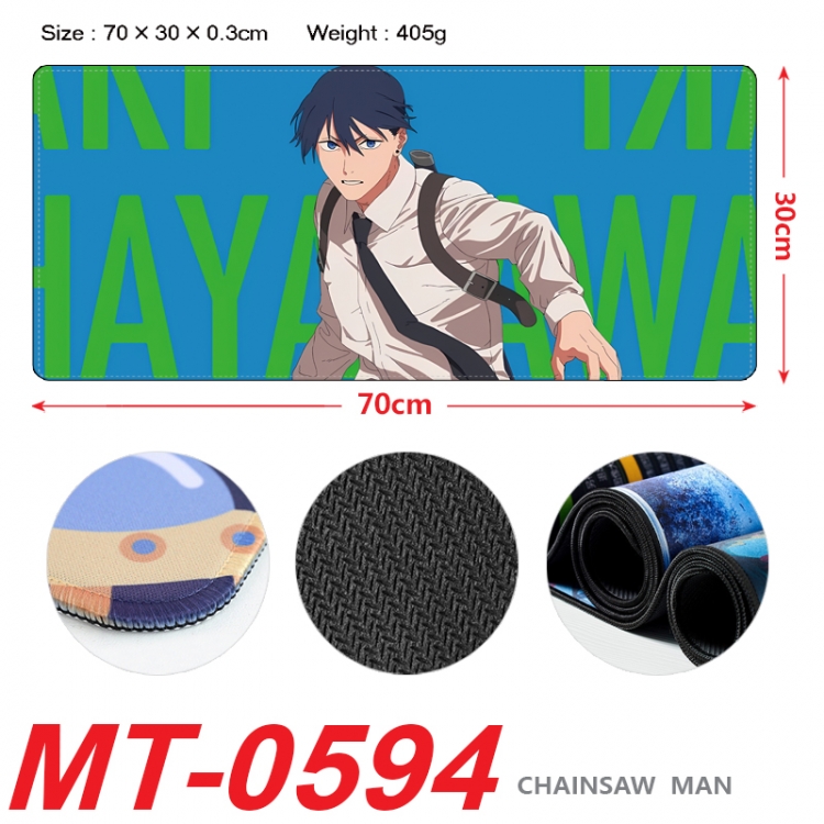 Chainsaw man Anime peripheral lock edge mouse pad 70X30cm MT-0594