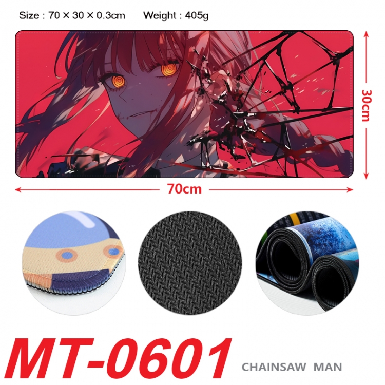 Chainsaw man Anime peripheral lock edge mouse pad 70X30cm MT-0601