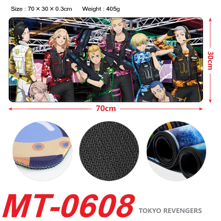 Tokyo Revengers Anime peripheral lock edge mouse pad 70X30cm