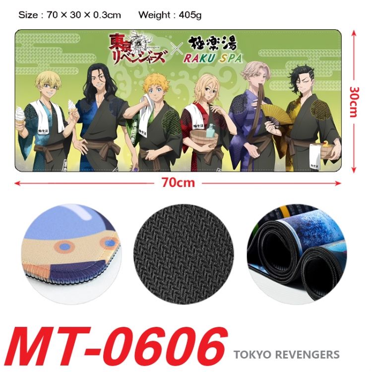 Tokyo Revengers Anime peripheral lock edge mouse pad 70X30cm