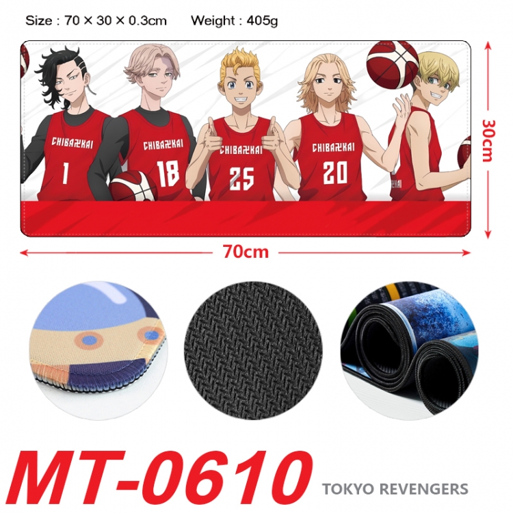 Tokyo Revengers Anime peripheral lock edge mouse pad 70X30cm