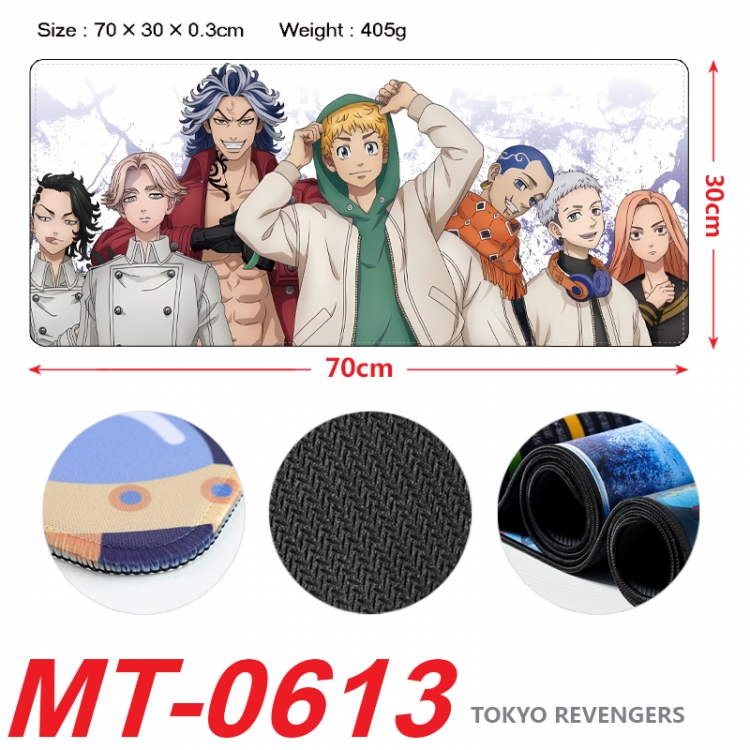 Tokyo Revengers Anime peripheral lock edge mouse pad 70X30cm