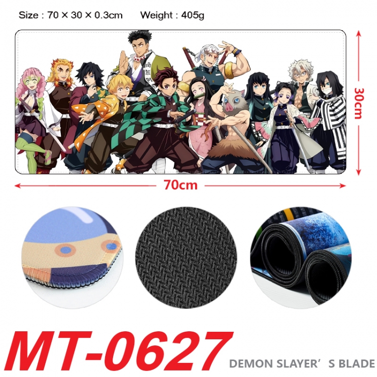 Demon Slayer Kimets Anime peripheral lock edge mouse pad 70X30cm  MT-0627