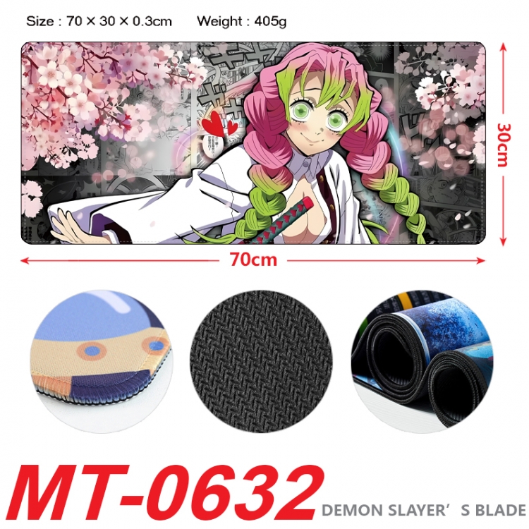 Demon Slayer Kimets Anime peripheral lock edge mouse pad 70X30cm MT-0632