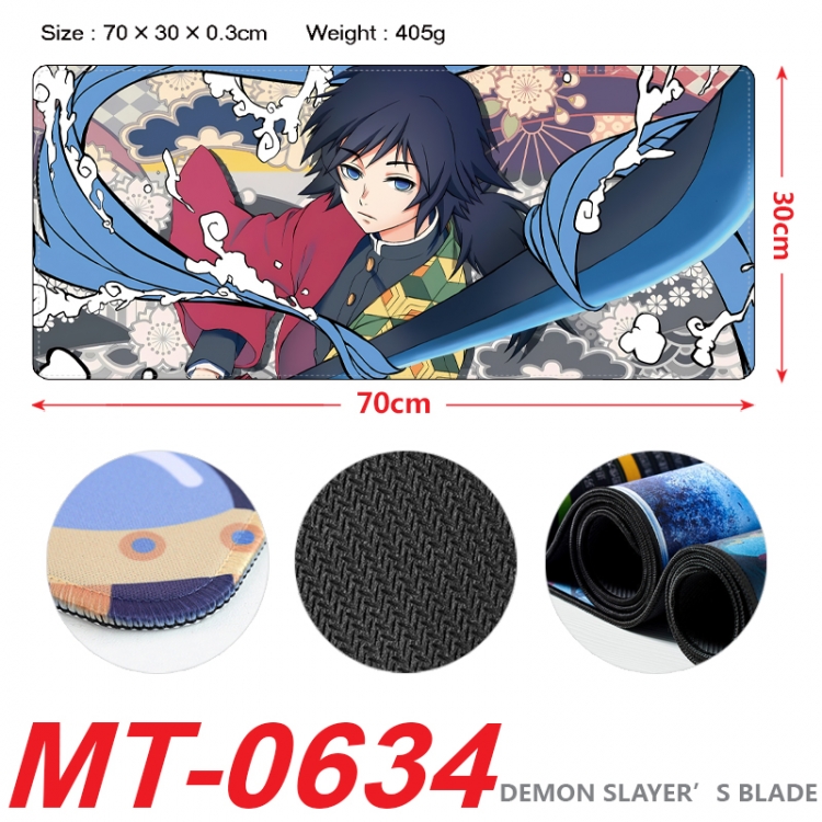 Demon Slayer Kimets Anime peripheral lock edge mouse pad 70X30cm MT-0634