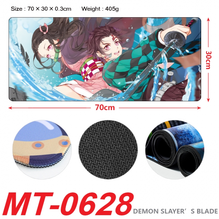 Demon Slayer Kimets Anime peripheral lock edge mouse pad 70X30cm  MT-0628