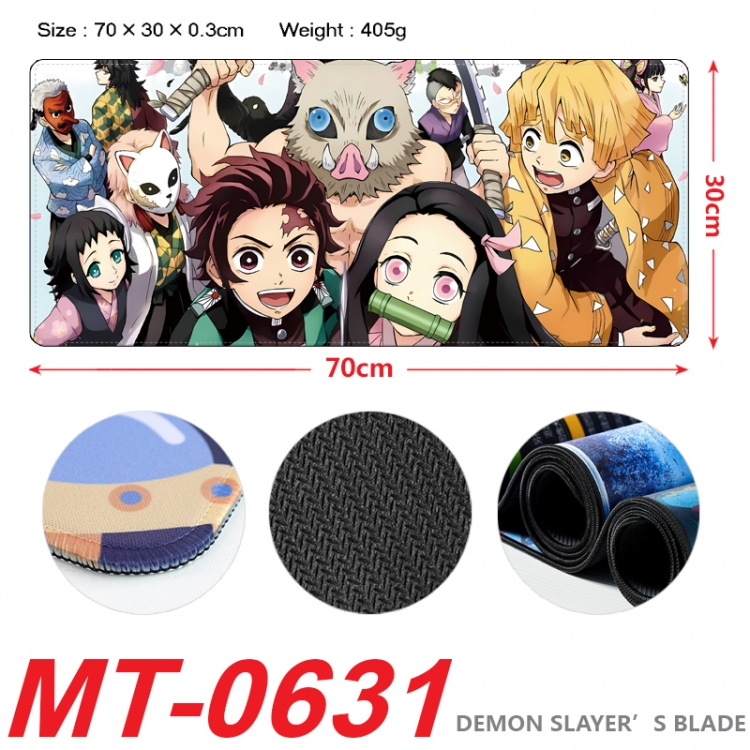 Demon Slayer Kimets Anime peripheral lock edge mouse pad 70X30cm  MT-0631