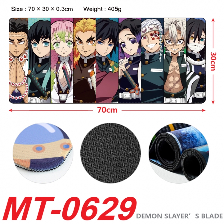 Demon Slayer Kimets Anime peripheral lock edge mouse pad 70X30cm MT-0629