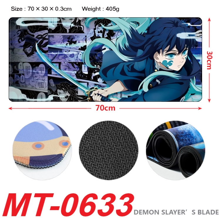 Demon Slayer Kimets Anime peripheral lock edge mouse pad 70X30cm MT-0633