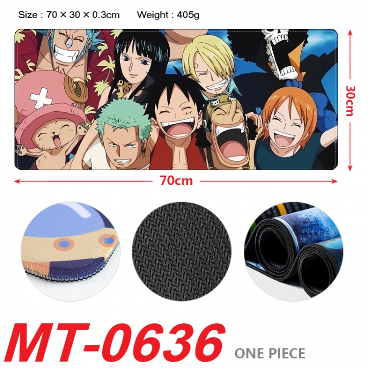 One Piece Anime peripheral lock edge mouse pad 70X30cm  MT-0636