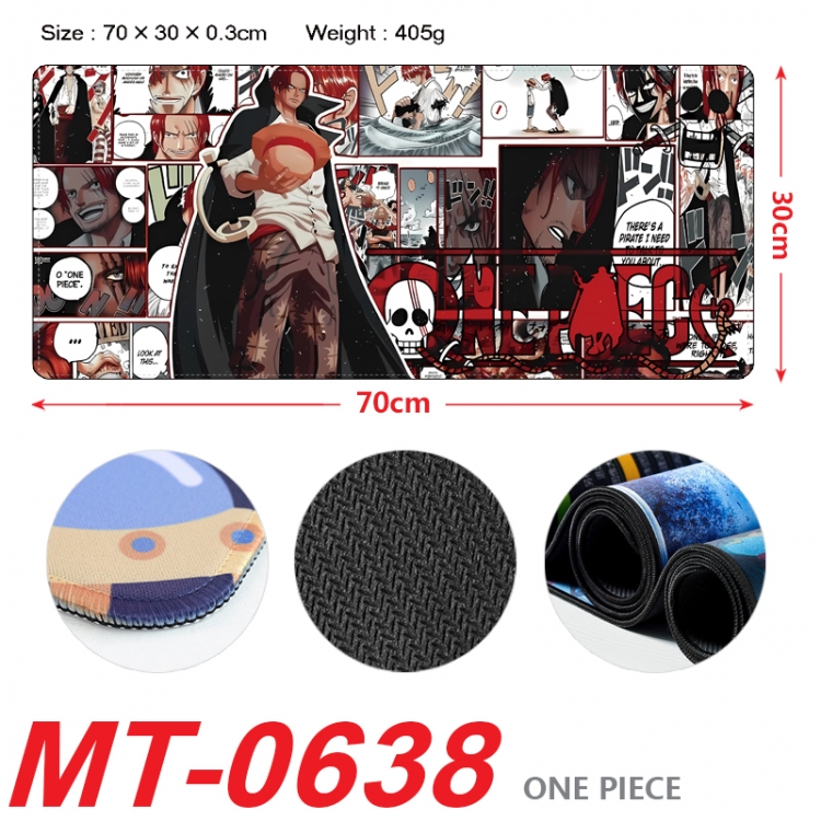 One Piece Anime peripheral lock edge mouse pad 70X30cm  MT-0638