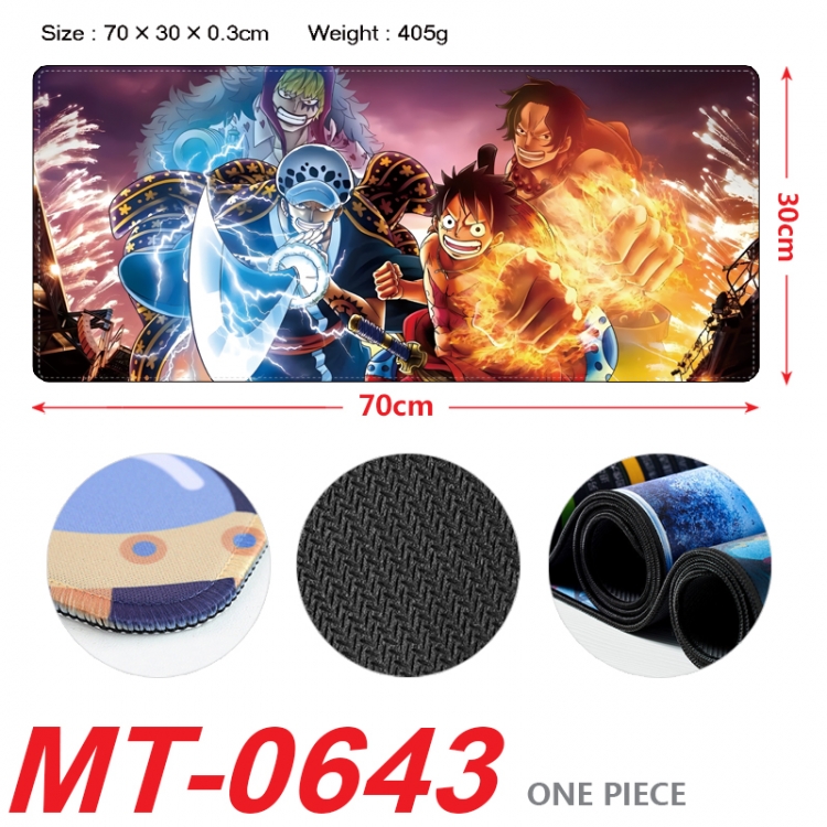 One Piece Anime peripheral lock edge mouse pad 70X30cm MT-0643