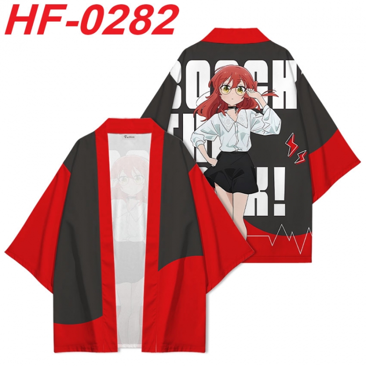 BOCCHI THE ROCK! Anime digital printed French velvet kimono top from S to 4XL  HF-0282