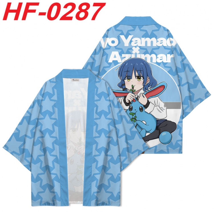 BOCCHI THE ROCK! Anime digital printed French velvet kimono top from S to 4XL  HF-0287