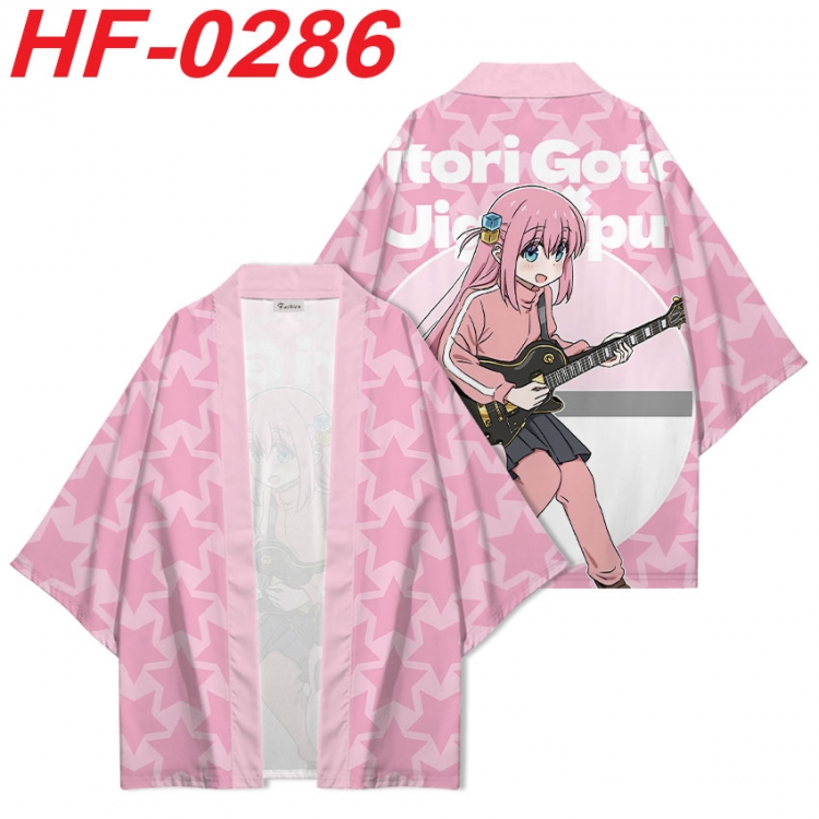 BOCCHI THE ROCK! Anime digital printed French velvet kimono top from S to 4XL HF-0286