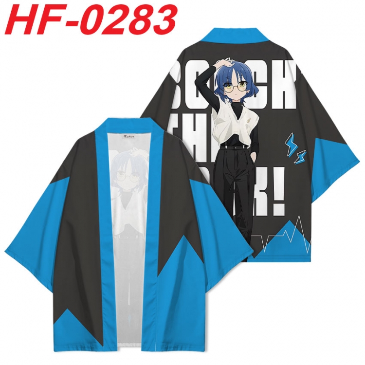 BOCCHI THE ROCK! Anime digital printed French velvet kimono top from S to 4XL HF-0283