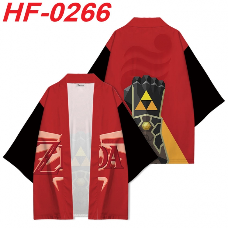 The Legend of Zelda Anime digital printed French velvet kimono top from S to 4XL HF-0266