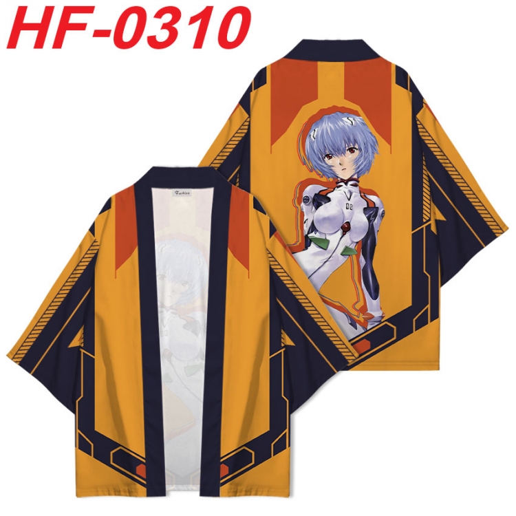 EVA Anime digital printed French velvet kimono top from S to 4XL  HF-0310