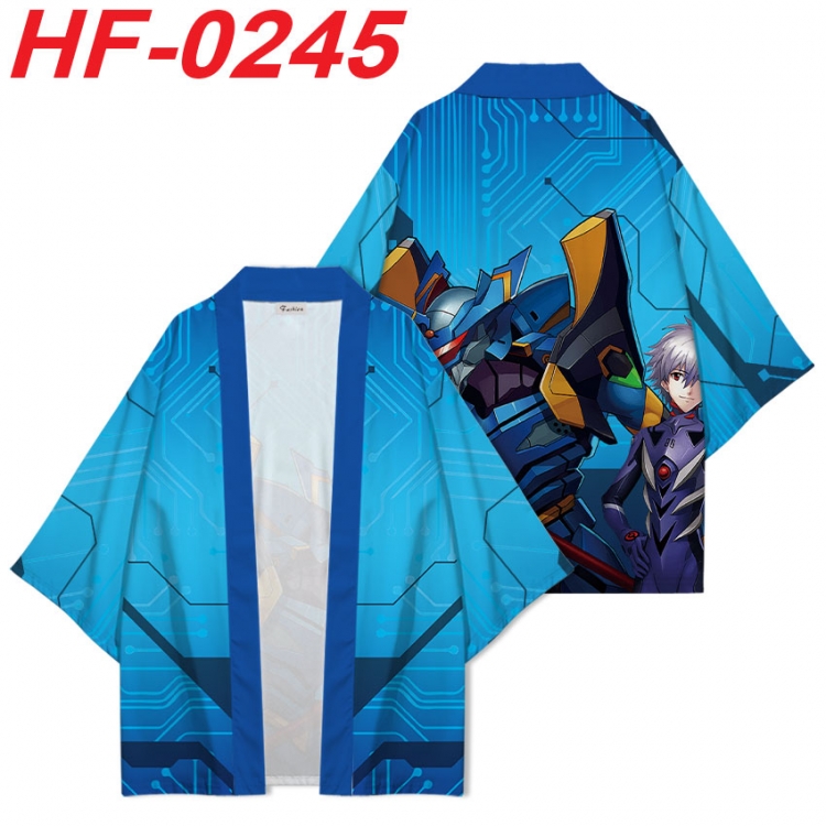 EVA Anime digital printed French velvet kimono top from S to 4XL HF-0245