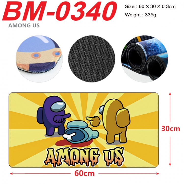 Among us Anime peripheral lock edge mouse pad 60X30cm  BM-0340