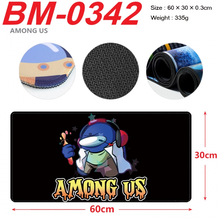 Among us Anime peripheral lock edge mouse pad 60X30cm  BM-0342