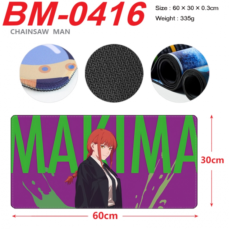 Chainsaw man Anime peripheral lock edge mouse pad 60X30cm BM-0416