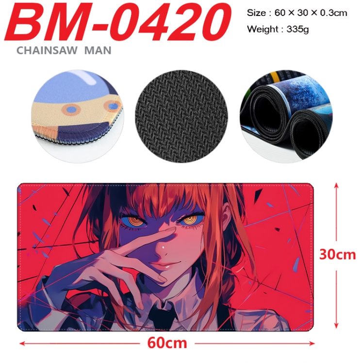 Chainsaw man Anime peripheral lock edge mouse pad 60X30cm  BM-0420