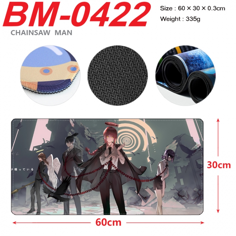 Chainsaw man Anime peripheral lock edge mouse pad 60X30cm BM-0422