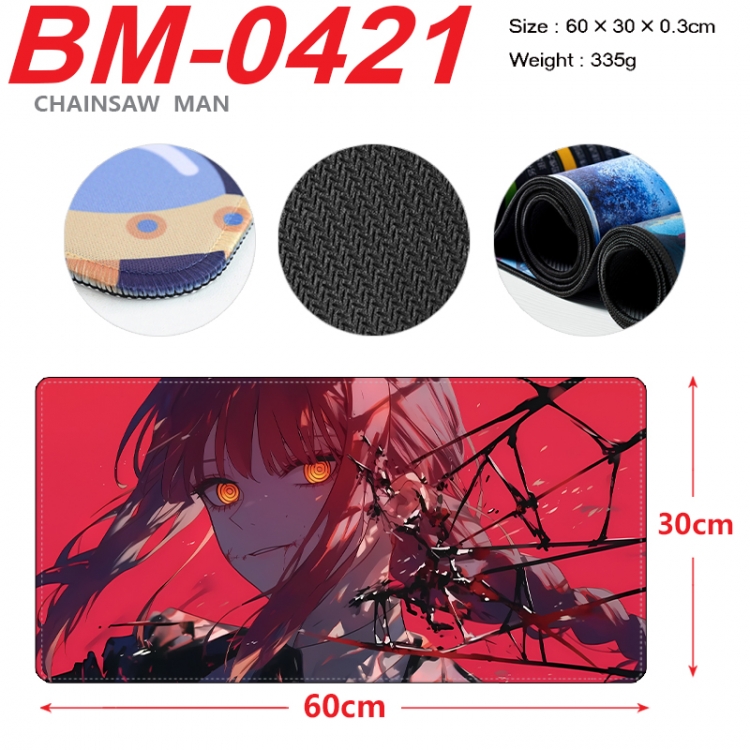 Chainsaw man Anime peripheral lock edge mouse pad 60X30cm  BM-0421