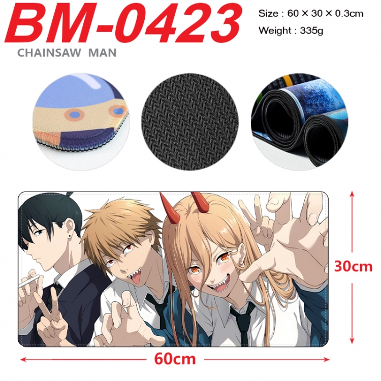 Chainsaw man Anime peripheral lock edge mouse pad 60X30cm  BM-0423