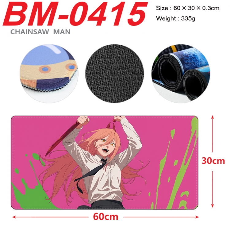 Chainsaw man Anime peripheral lock edge mouse pad 60X30cm BM-0415