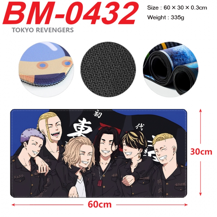 Tokyo Revengers Anime peripheral lock edge mouse pad 60X30cm BM-0432