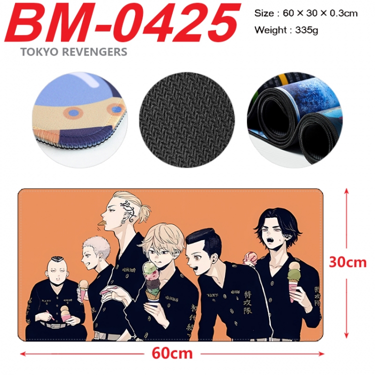 Tokyo Revengers Anime peripheral lock edge mouse pad 60X30cm BM-0425