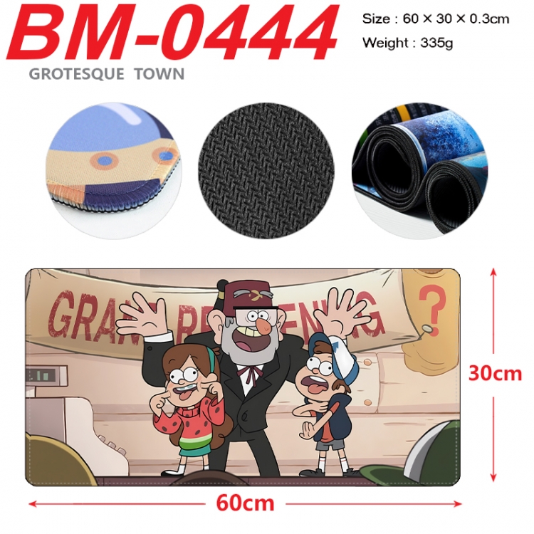 Gravity Falls Anime peripheral lock edge mouse pad 60X30cm BM-0444