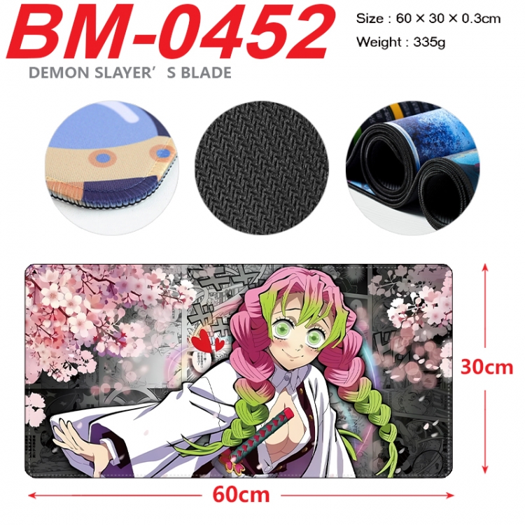 Demon Slayer Kimets Anime peripheral lock edge mouse pad 60X30cm BM-0452