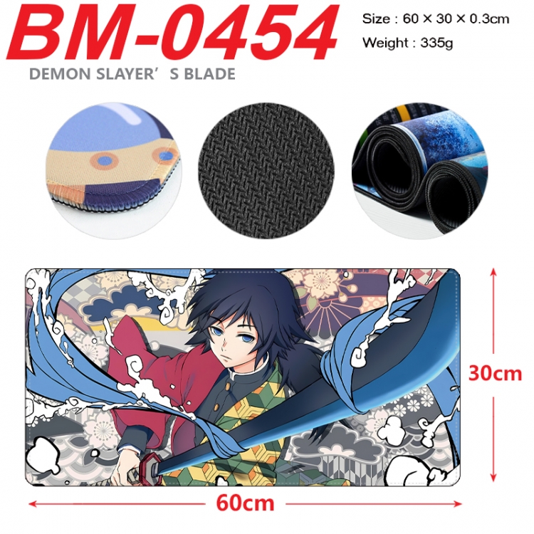 Demon Slayer Kimets Anime peripheral lock edge mouse pad 60X30cm BM-0454