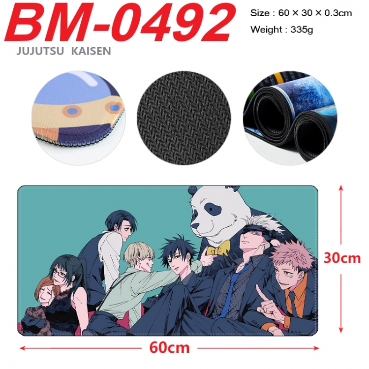 Jujutsu Kaisen Anime peripheral lock edge mouse pad 60X30cm BM-0492