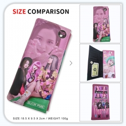 BLACK PINK Anime wallet long w...