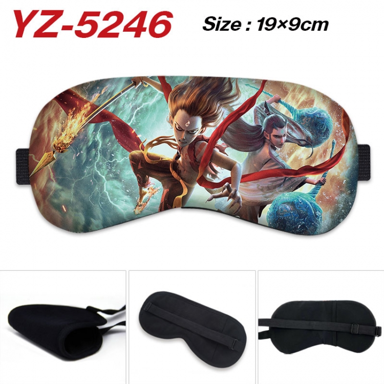 Nezha Game ice cotton eye mask without ice bag price for 5 pcs  yz-5246